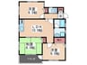 アイユ－ビル 3LDKの間取り
