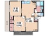 シャルマンA棟 2LDKの間取り