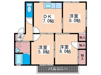 間取図 シャルマンハイツＢ棟