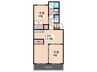 第３桂マンション 2LDKの間取り