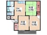 シャルム２１ 3DKの間取り