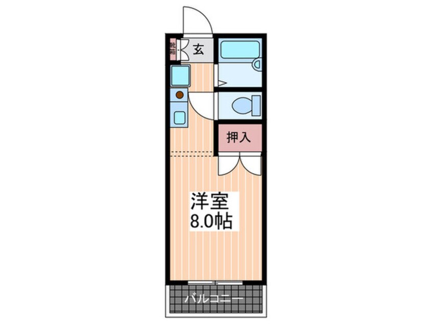 間取図 セジュール久保田A