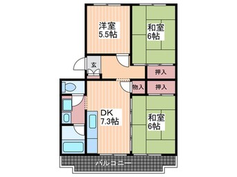 間取図 山根マンション