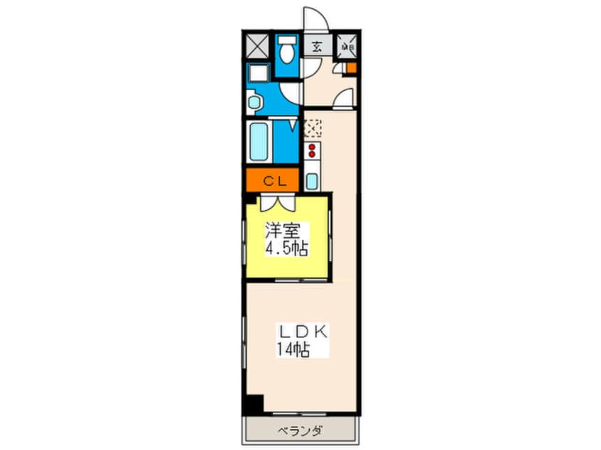 間取図 第５メゾン舟入本町