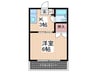 関本マンション 1Kの間取り