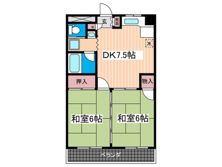 間取図 ロイヤルハウス山手