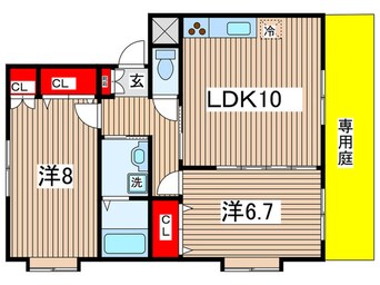 間取図 カンパーニュ川内