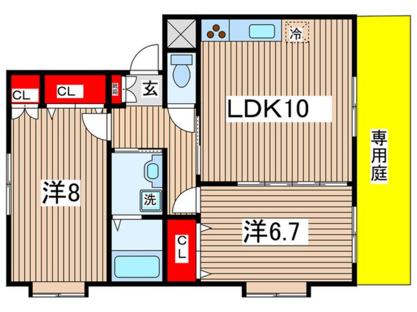 間取図 カンパーニュ川内