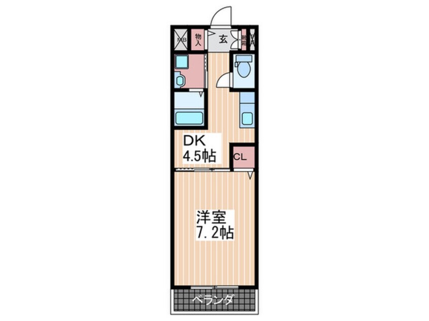 間取図 サンライズ庚午中