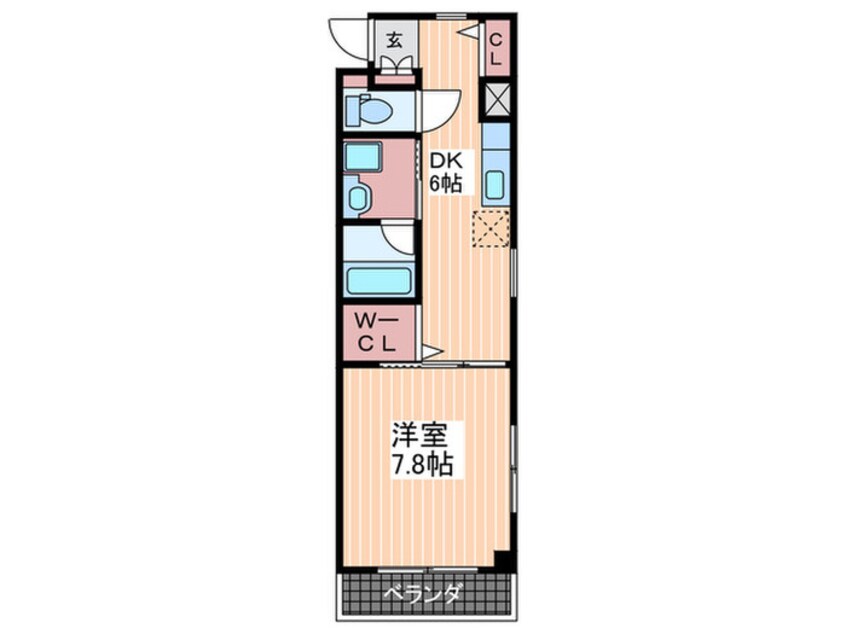 間取図 サンライズ庚午中