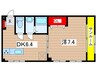 ボイスビル５ 1DKの間取り
