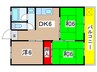 コーポ沖 3DKの間取り