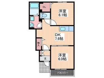 間取図 カーサプリートB