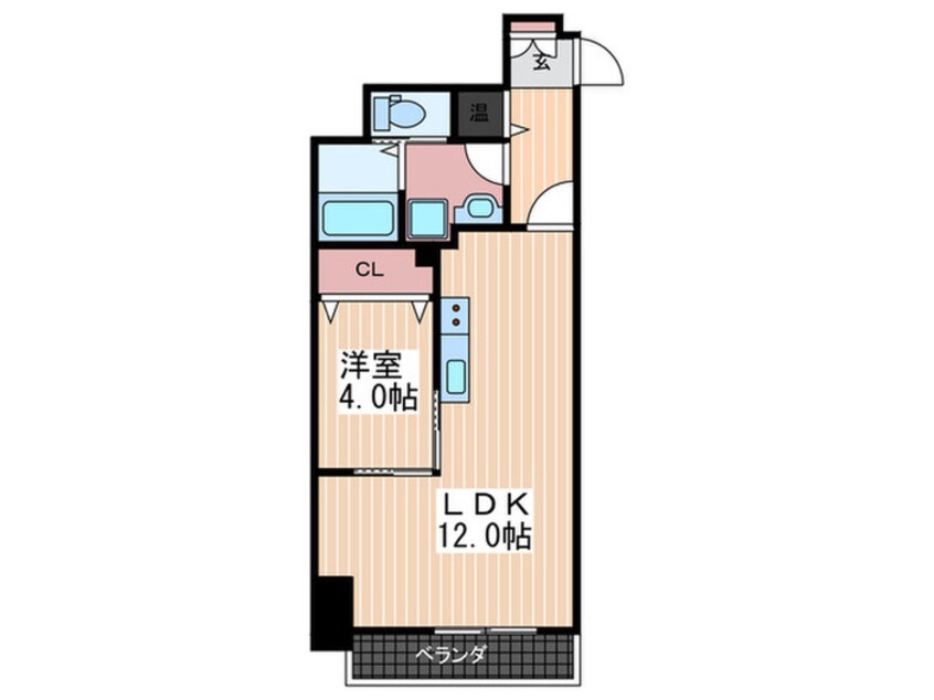 間取図 京橋町ﾚｼﾞﾃﾞﾝｽ広島駅前通り