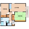 大和路線・関西本線/王寺駅 徒歩18分 2階 築26年 2LDKの間取り