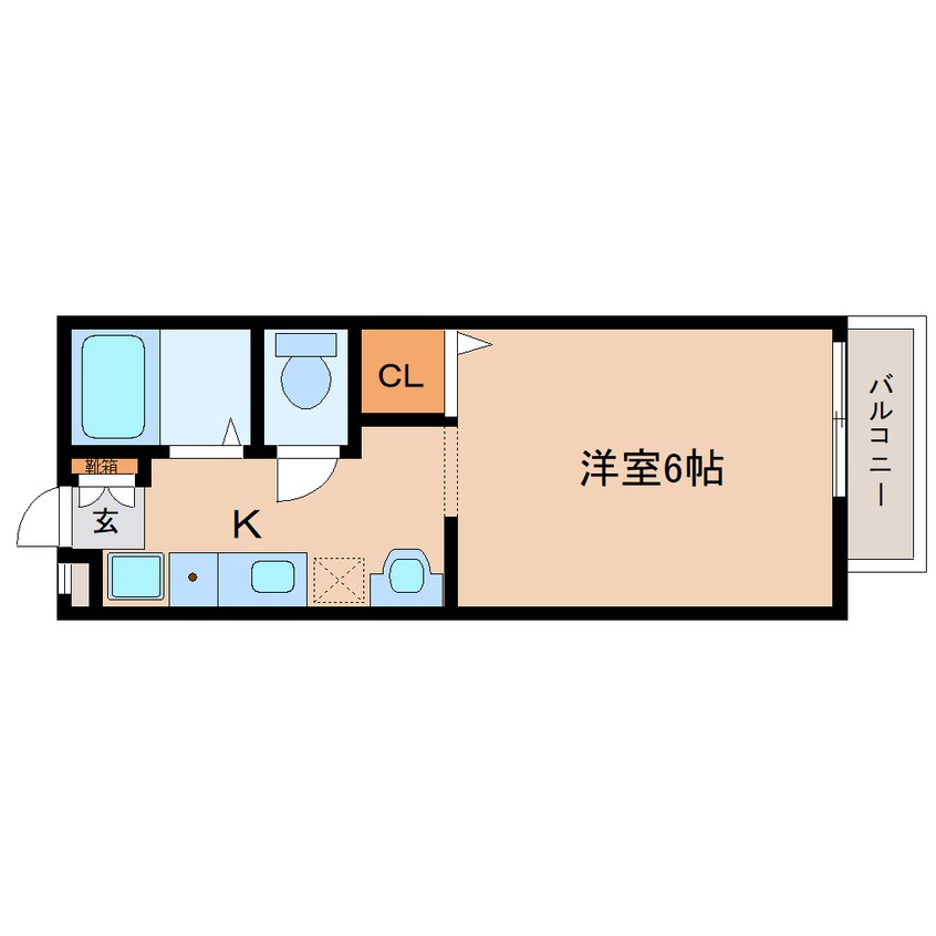 間取図 大和路線・関西本線/王寺駅 徒歩2分 2階 築24年
