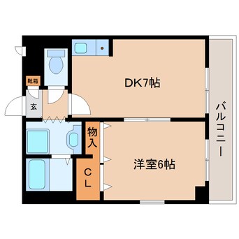 間取図 大和路線・関西本線/王寺駅 徒歩3分 9階 築30年