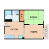 大和路線・関西本線/王寺駅 徒歩20分 1階 築37年 2DKの間取り