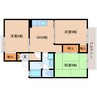 大和路線・関西本線/王寺駅 徒歩15分 2階 築36年 3DKの間取り