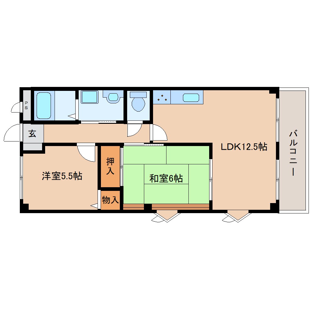 間取り図 大和路線・関西本線/法隆寺駅 徒歩13分 1階 築25年