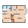 大和路線・関西本線/三郷駅 徒歩3分 1階 築43年 3Kの間取り