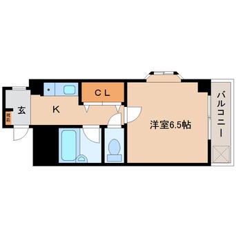 間取図 大和路線・関西本線/王寺駅 徒歩3分 3階 築26年