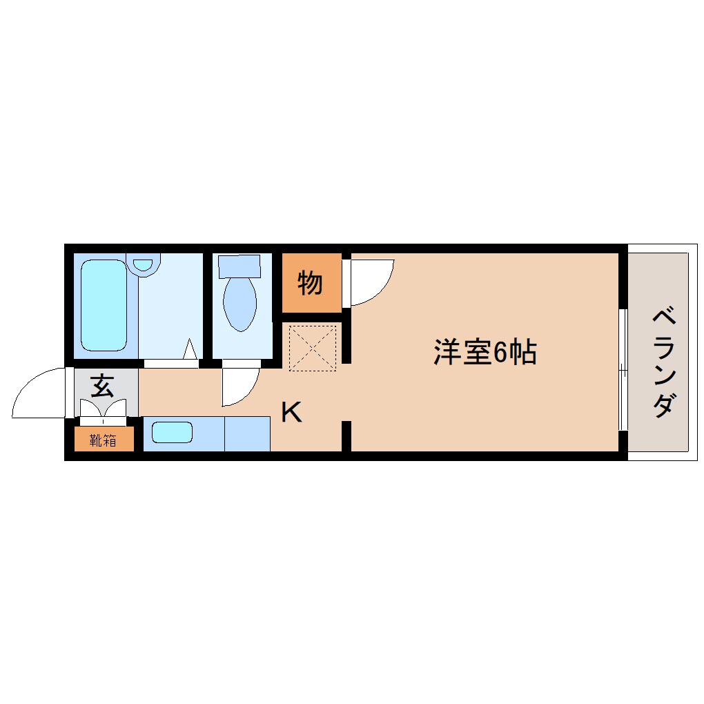 間取り図 大和路線・関西本線/三郷駅 徒歩8分 2階 築32年