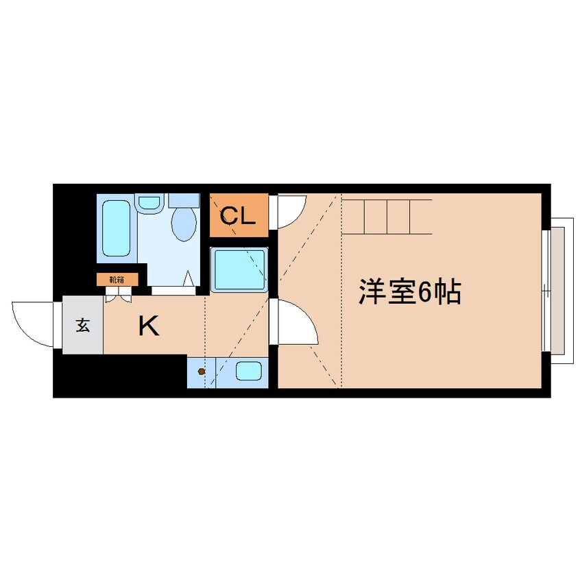 間取図 大和路線・関西本線/王寺駅 徒歩15分 2階 築33年