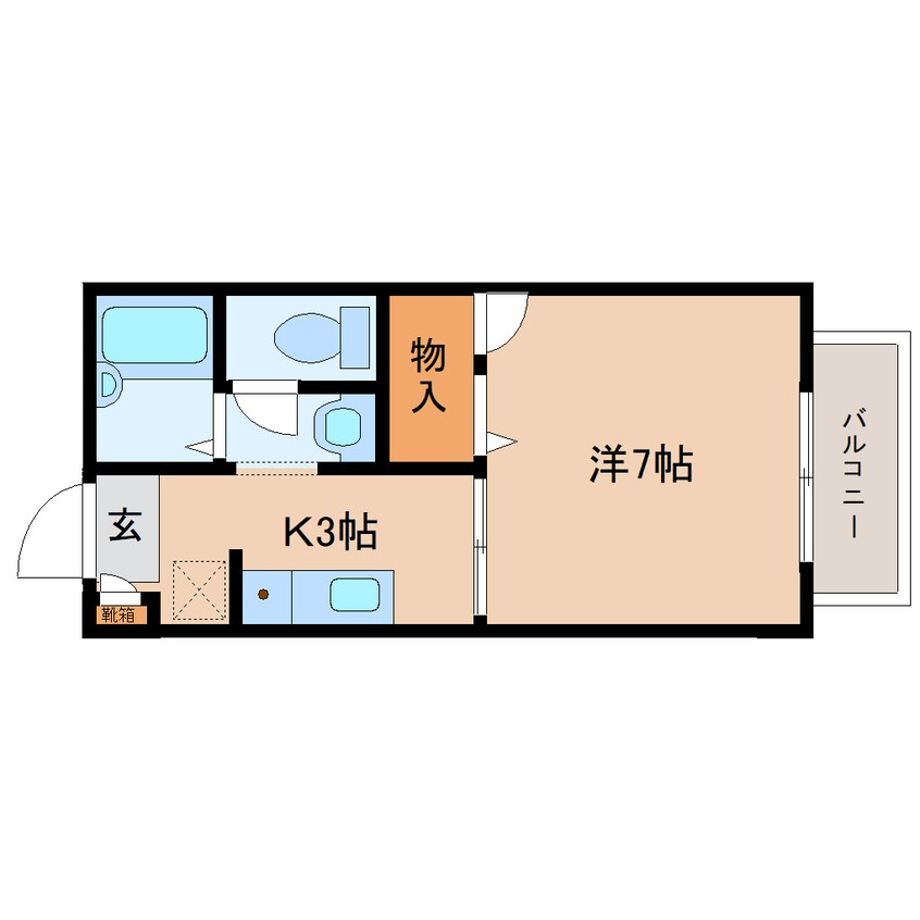 間取図 大和路線・関西本線/王寺駅 徒歩12分 1階 築27年