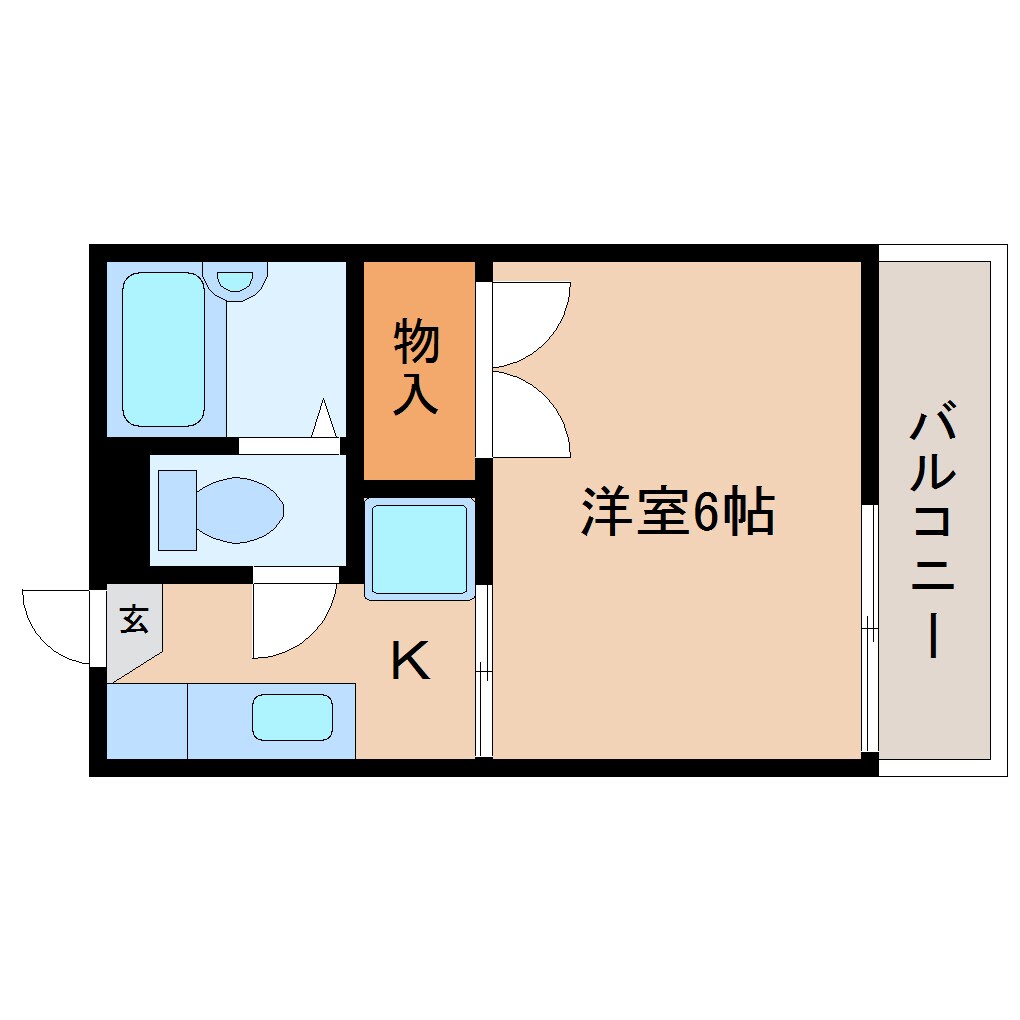間取り図 大和路線・関西本線/三郷駅 徒歩6分 2階 築40年