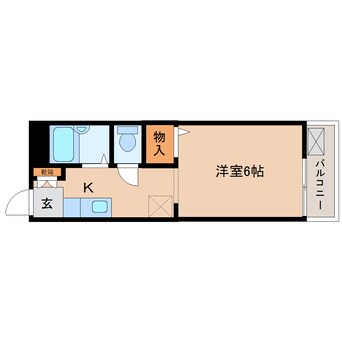 間取図 大和路線・関西本線/三郷駅 徒歩10分 2階 築32年