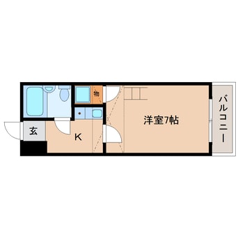 間取図 大和路線・関西本線/三郷駅 徒歩6分 2階 築36年