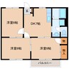 大和路線・関西本線/王寺駅 徒歩20分 2階 築32年 3DKの間取り