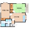 和歌山線/畠田駅 徒歩5分 2階 築36年 2DKの間取り