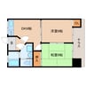和歌山線/畠田駅 徒歩8分 1階 築46年 2DKの間取り