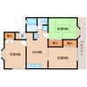 大和路線・関西本線/王寺駅 バス:8分:停歩7分 2階 築30年 3DKの間取り