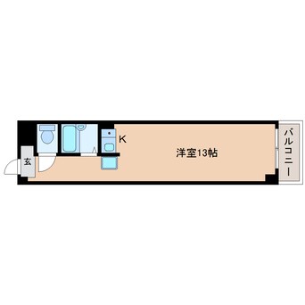 間取図 大和路線・関西本線/三郷駅 徒歩1分 3階 築38年