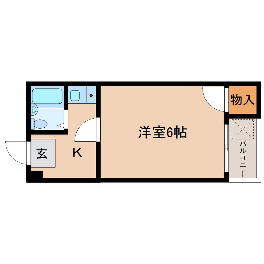 間取図 大和路線・関西本線/三郷駅 徒歩5分 2階 築35年