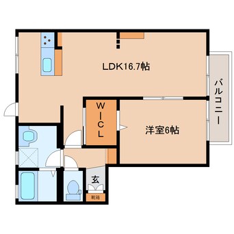 間取図 和歌山線/畠田駅 徒歩6分 1階 築29年