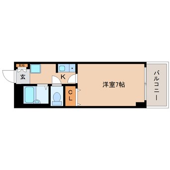 間取図 近鉄田原本線/佐味田川駅 徒歩13分 3階 築23年