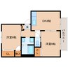 大和路線・関西本線/三郷駅 徒歩7分 2階 築34年 2DKの間取り