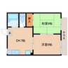 大和路線・関西本線/三郷駅 徒歩5分 1階 築39年 2DKの間取り