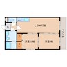 大和路線・関西本線/王寺駅 バス:8分:停歩1分 2階 築29年 2LDKの間取り