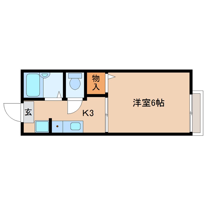 間取図 大和路線・関西本線/王寺駅 徒歩3分 1階 築25年