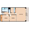 大和路線・関西本線/法隆寺駅 徒歩14分 2階 築23年 2LDKの間取り