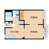 近鉄田原本線/大輪田駅 徒歩8分 2階 築38年 2DKの間取り