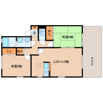 間取図 和歌山線/畠田駅 徒歩11分 1階 築20年