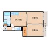 大和路線・関西本線/王寺駅 バス:7分:停歩3分 2階 築37年 2DKの間取り