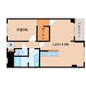近鉄生駒線/竜田川駅 徒歩1分 2階 築31年 1LDKの間取り