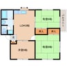 大和路線・関西本線/法隆寺駅 徒歩18分 2階 築34年 3LDKの間取り